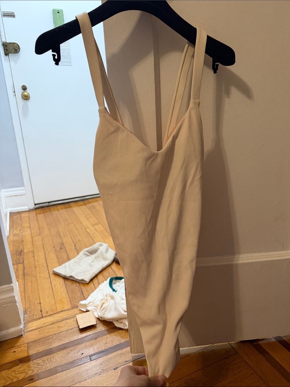 J. Crew Cream One-Piece Swimsuit